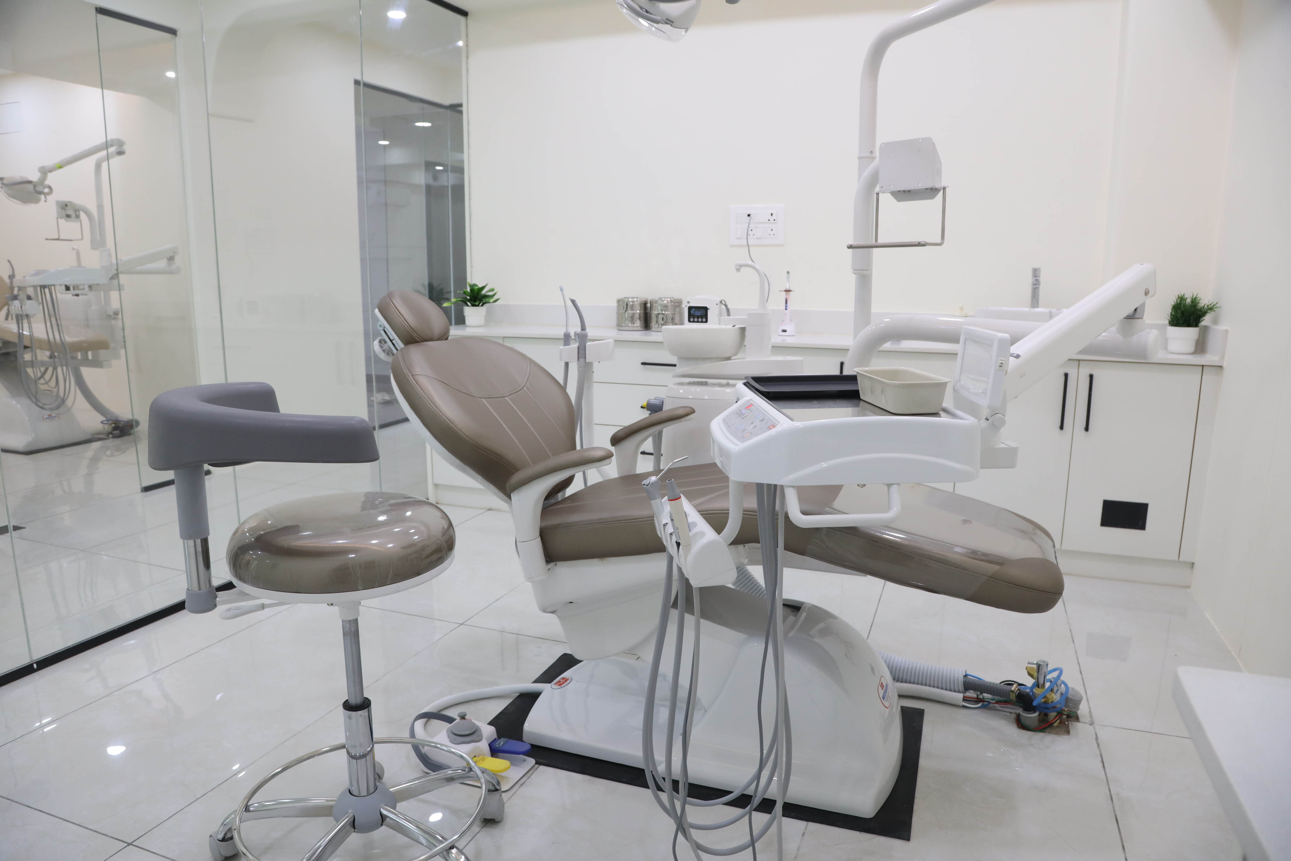 Modern dental chair and equipment at Serene Dentistry